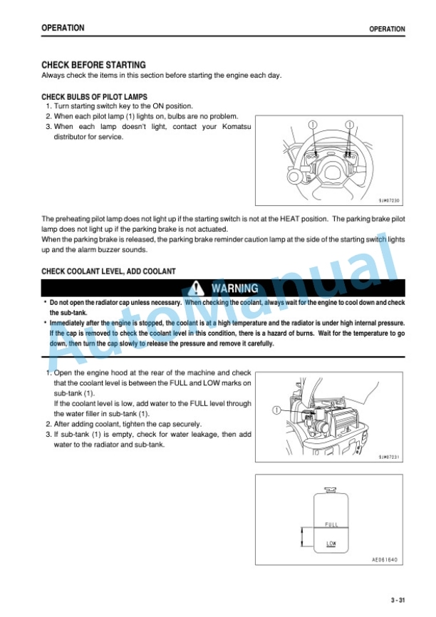 Komatsu WA50-6 Wheel Loader Operation and Maintenance Manual TEN00316-04 3 Komatsu WA50-6 Wheel Loader Operation and Maintenance Manual TEN00316-04 - Image 3