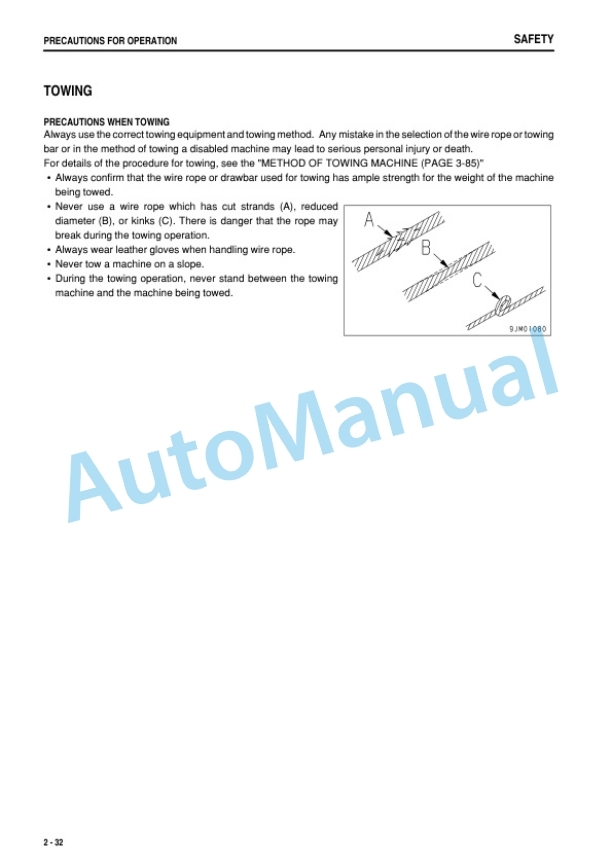 Alternative view of Komatsu WA50-6 Wheel Loader Operation and Maintenance Manual TEN00575-00