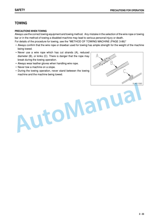 Komatsu WA50-6 Wheel Loader Operation and Maintenance Manual TEN01094-00-2