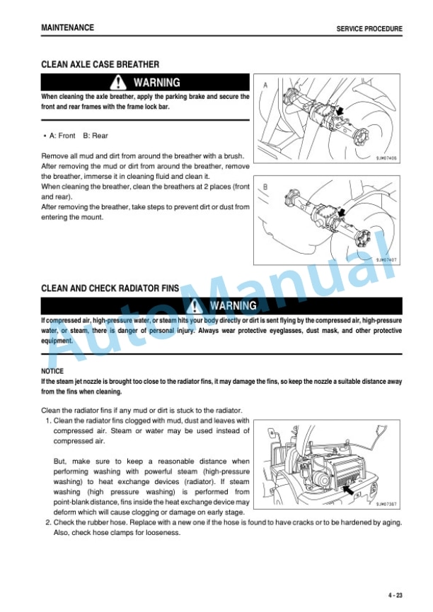 Komatsu WA50-6 Wheel Loader Operation and Maintenance Manual TEN01094-01 5 Komatsu WA50-6 Wheel Loader Operation and Maintenance Manual TEN01094-01-5