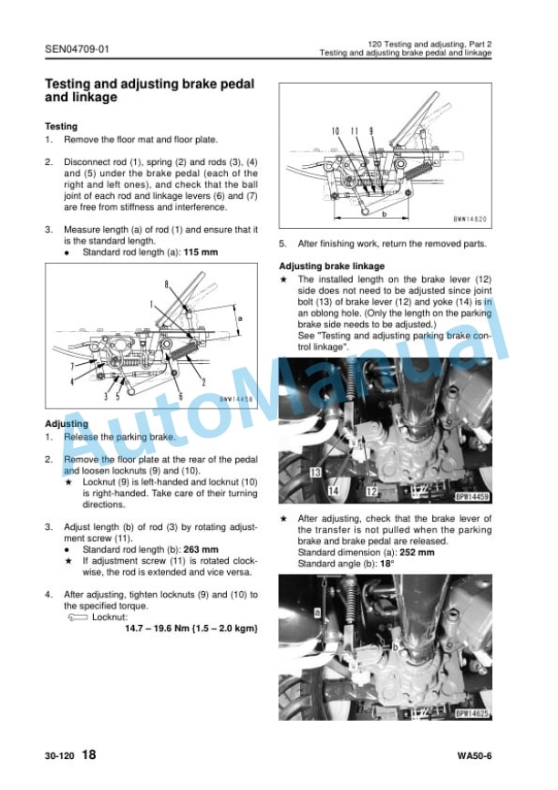 Komatsu WA50-6 Wheel Loader Shop Manual SEN04670-05 3 Komatsu WA50-6 Wheel Loader Shop Manual SEN04670-05 - Image 3