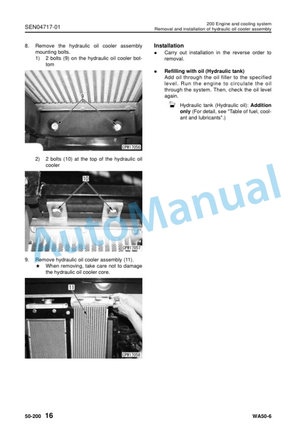Komatsu WA50-6 Wheel Loader Shop Manual SEN04670-05 5 Komatsu WA50-6 Wheel Loader Shop Manual SEN04670-05 - Image 5