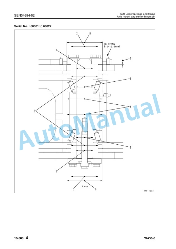 Alternative view of Komatsu WA50-6 Wheel Loader Shop Manual SEN04670-09