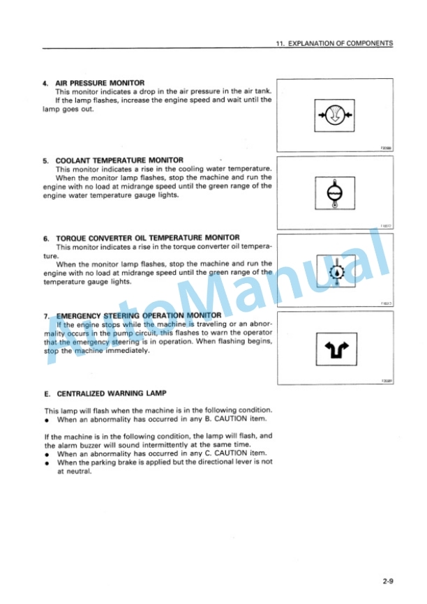 Alternative view of Komatsu WA500-1 Wheel Loader Operation and Maintenance Manual SEAM003701