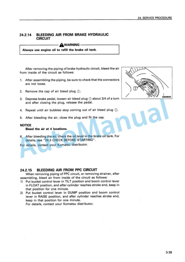 Komatsu WA500-1 Wheel Loader Operation and Maintenance Manual SEAM003701 5 Komatsu WA500-1 Wheel Loader Operation and Maintenance Manual SEAM003701 - Image 5