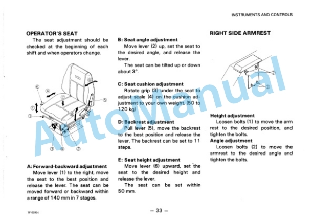 Alternative view of Komatsu WA500-1 Wheel Loader Operation and Maintenance Manual SEAM04250104