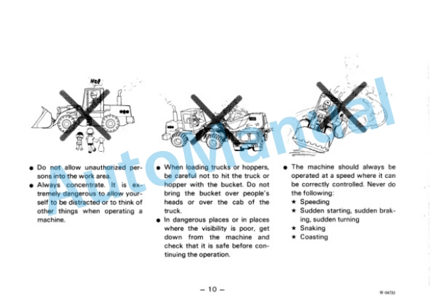 Komatsu WA500-1 Wheel Loader Operation and Maintenance Manual SEAM04250104 5 Komatsu WA500-1 Wheel Loader Operation and Maintenance Manual SEAM04250104 - Image 5