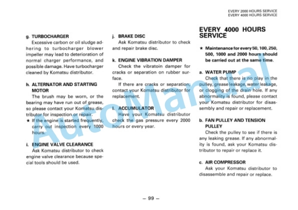 Komatsu WA500-1 Wheel Loader Operation and Maintenance Manual SEAM0425C103 5 Komatsu WA500-1 Wheel Loader Operation and Maintenance Manual SEAM0425C103 - Image 5