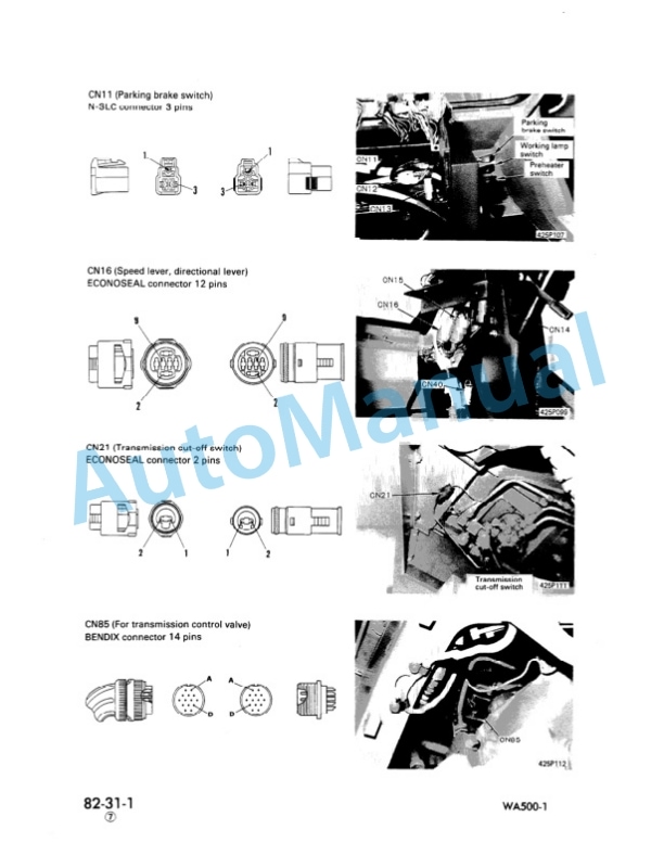 Komatsu WA500-1 Wheel Loader Shop Manual SEBM04250107 5 Komatsu WA500-1 Wheel Loader Shop Manual SEBM04250107 - Image 5