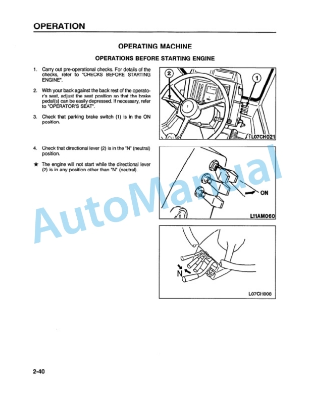 Komatsu WA500-1L Wheel Loader Operation and Maintenance Manual CEAMW25010 3 Komatsu WA500-1L Wheel Loader Operation and Maintenance Manual CEAMW25010 - Image 3