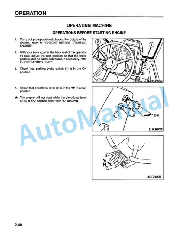 Komatsu WA500-1L Wheel Loader Operation and Maintenance Manual CEAMW25050 3 Komatsu WA500-1L Wheel Loader Operation and Maintenance Manual CEAMW25050 - Image 3