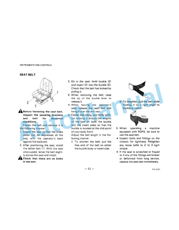Alternative view of Komatsu WA500-1L Wheel Loader Operation and Maintenance Manual SEAMA4250101