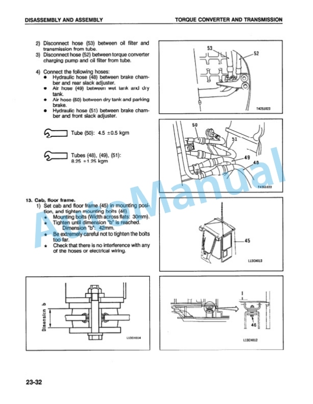 Alternative view of Komatsu WA500-1L Wheel Loader Shop Manual CEBMW25010