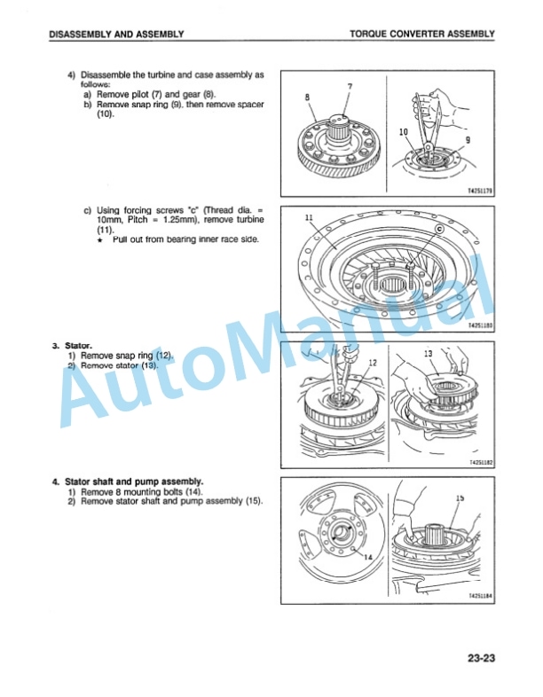 Alternative view of Komatsu WA500-1LC Wheel Loader Shop Manual CEBMW25050