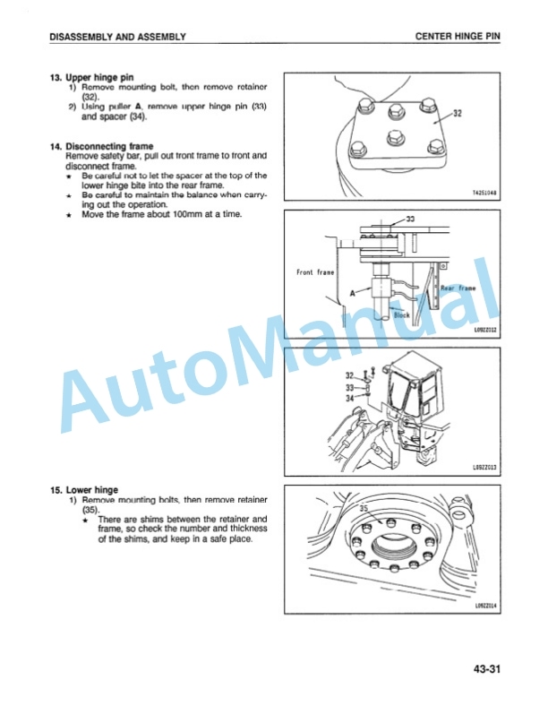 Komatsu WA500-1LC Wheel Loader Shop Manual CEBMW25050 3 Komatsu WA500-1LC Wheel Loader Shop Manual CEBMW25050 - Image 3