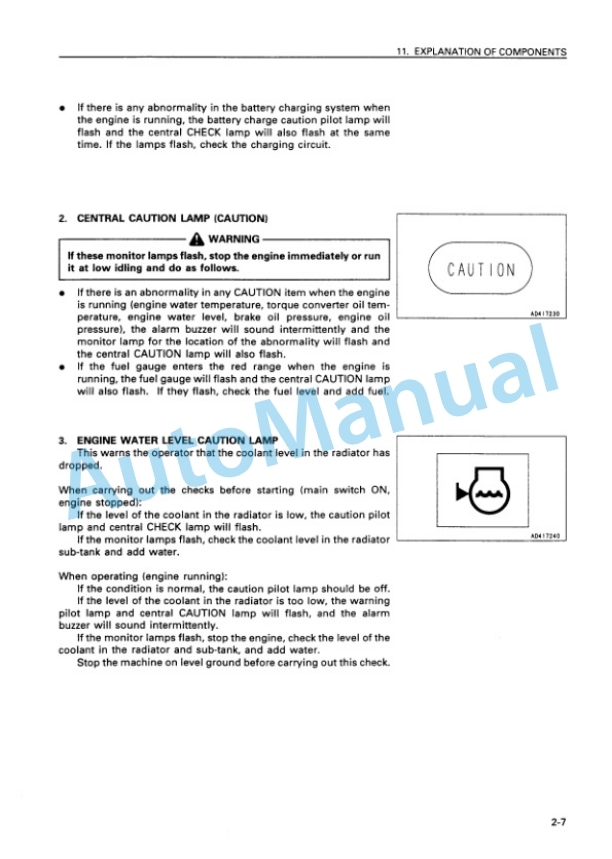 Alternative view of Komatsu WA500-3 Avance Wheel Loader Operation and Maintenance Manual SEAM032001P