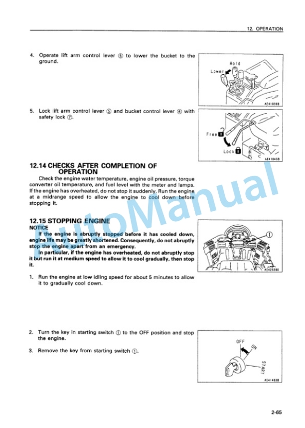 Komatsu WA500-3 Avance Wheel Loader Operation and Maintenance Manual SEAM032001P 3 Komatsu WA500-3 Avance Wheel Loader Operation and Maintenance Manual SEAM032001P - Image 3