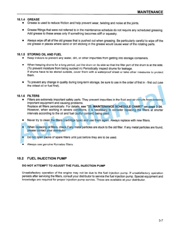 Komatsu WA500-3 Wheel Loader Operation and Maintenance Manual CEAM001401 4 Komatsu WA500-3 Wheel Loader Operation and Maintenance Manual CEAM001401 - Image 4
