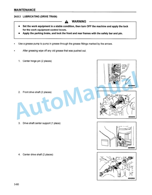 Komatsu WA500-3 Wheel Loader Operation and Maintenance Manual CEAM001401 5 Komatsu WA500-3 Wheel Loader Operation and Maintenance Manual CEAM001401 - Image 5