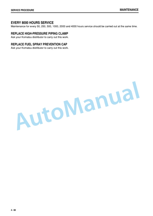 Komatsu WA500-3 Wheel Loader Operation and Maintenance Manual SEAM014506T 5 Komatsu WA500-3 Wheel Loader Operation and Maintenance Manual SEAM014506T - Image 5