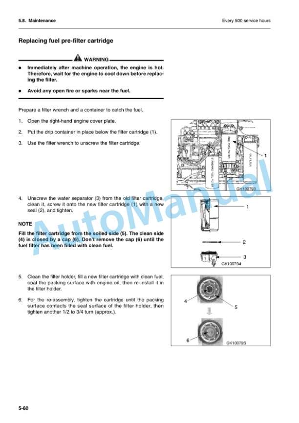 Komatsu WA500-3H Wheel Loader Operation and Maintenance Manual VEAM500101 5 Komatsu WA500-3H Wheel Loader Operation and Maintenance Manual VEAM500101 - Image 5
