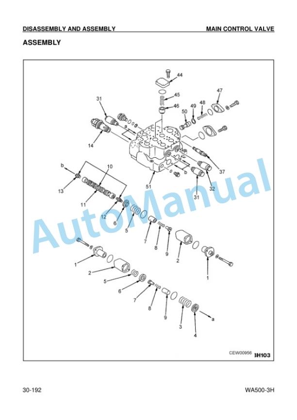 Komatsu WA500-3H Wheel Loader Shop Manual VEBM500100 5 Komatsu WA500-3H Wheel Loader Shop Manual VEBM500100 - Image 5