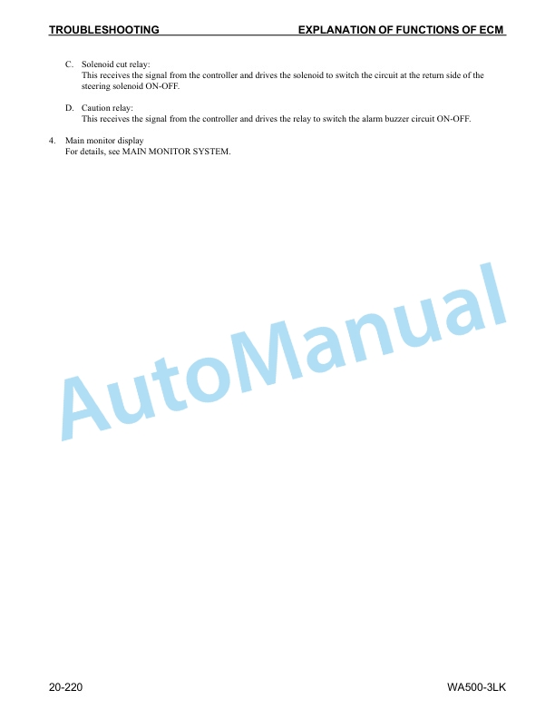 Komatsu WA500-3LK Wheel Loader Shop Manual CEBM005403 3 Komatsu WA500-3LK Wheel Loader Shop Manual CEBM005403 - Image 3