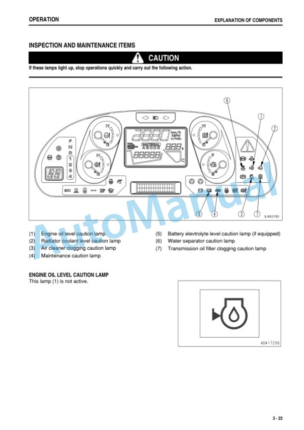 Alternative view of Komatsu WA500-6 Wheel Loader Operation and Maintenance Manual PEN01368-01