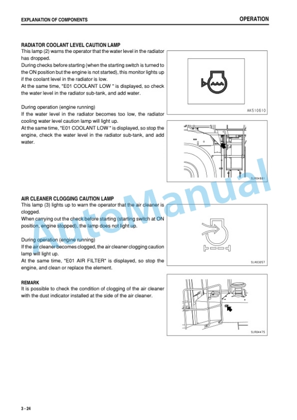 Alternative view of Komatsu WA500-6 Wheel Loader Operation and Maintenance Manual PEN01381-00