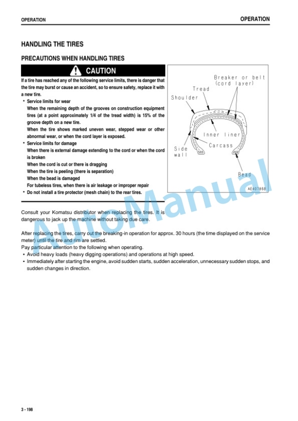 Komatsu WA500-6 Wheel Loader Operation and Maintenance Manual PEN01381-02 4 Komatsu WA500-6 Wheel Loader Operation and Maintenance Manual PEN01381-02 - Image 4