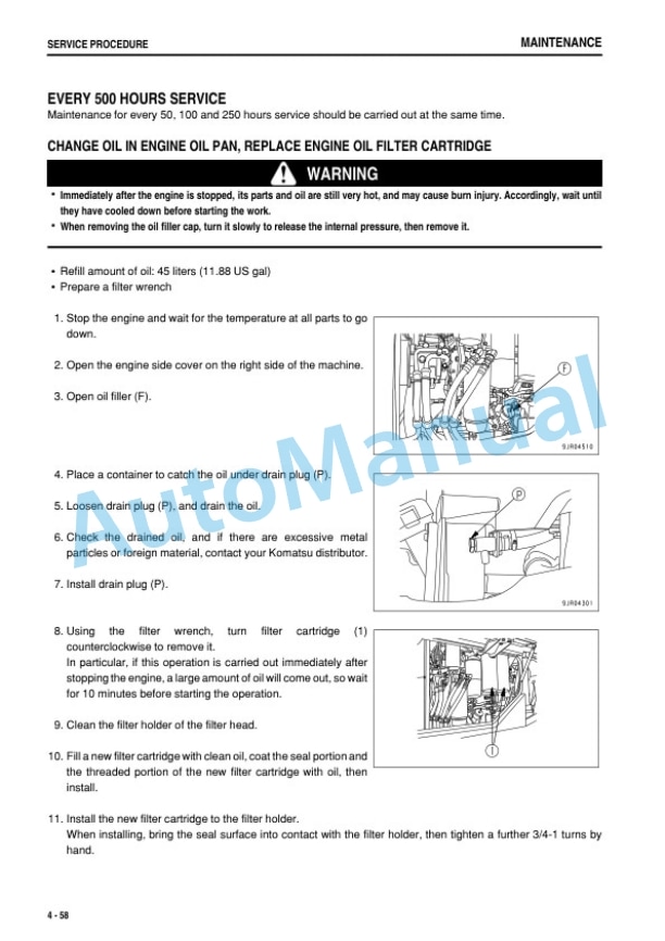 Komatsu WA500-6 Wheel Loader Operation and Maintenance Manual PEN01381-02 5 Komatsu WA500-6 Wheel Loader Operation and Maintenance Manual PEN01381-02 - Image 5