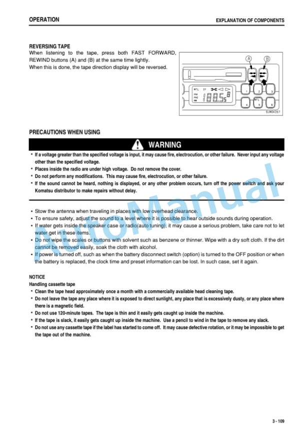 Komatsu WA500-6 Wheel Loader Operation and Maintenance Manual PEN01742-01 3 Komatsu WA500-6 Wheel Loader Operation and Maintenance Manual PEN01742-01-3