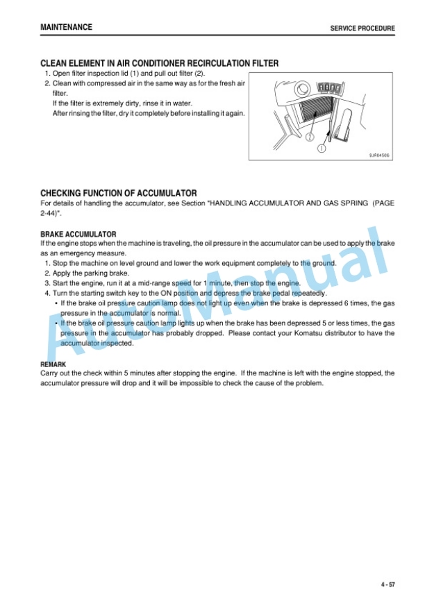 Komatsu WA500-6 Wheel Loader Operation and Maintenance Manual PEN01742-01 5 Komatsu WA500-6 Wheel Loader Operation and Maintenance Manual PEN01742-01-5