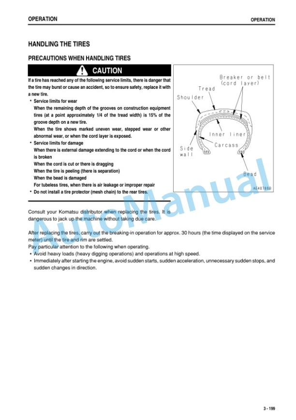 Komatsu WA500-6 Wheel Loader Operation and Maintenance Manual PEN01876-00 4 Komatsu WA500-6 Wheel Loader Operation and Maintenance Manual PEN01876-00-4
