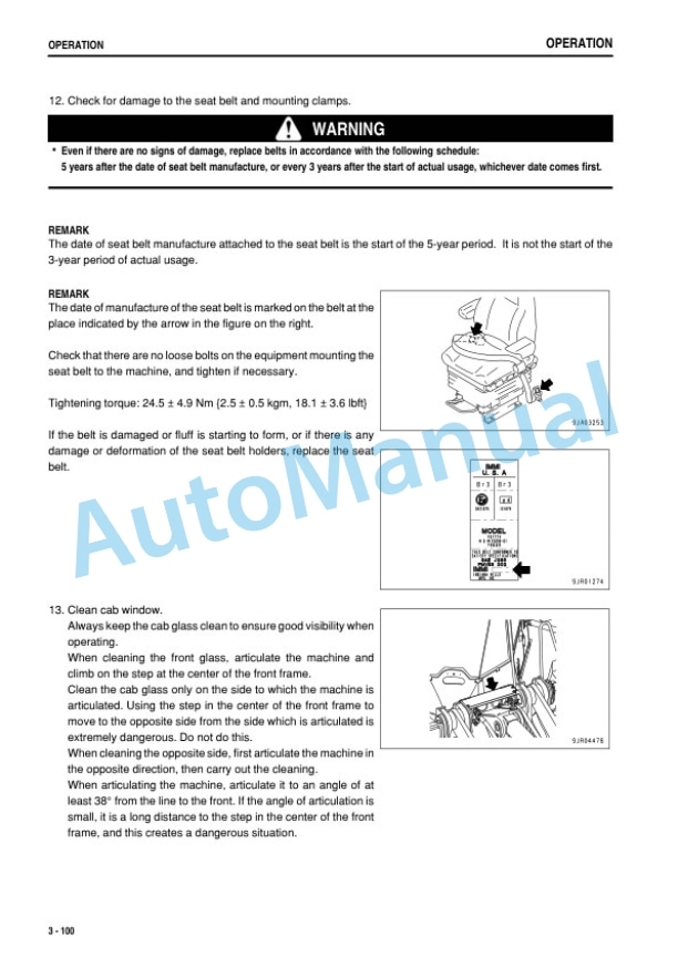 Komatsu WA500-6 Wheel Loader Operation and Maintenance Manual TEN00464-07 3 Komatsu WA500-6 Wheel Loader Operation and Maintenance Manual TEN00464-07 - Image 3