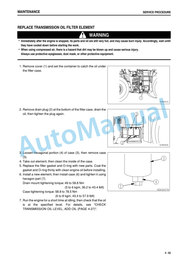 Komatsu WA500-6 Wheel Loader Operation and Maintenance Manual TEN00464-07 5 Komatsu WA500-6 Wheel Loader Operation and Maintenance Manual TEN00464-07 - Image 5