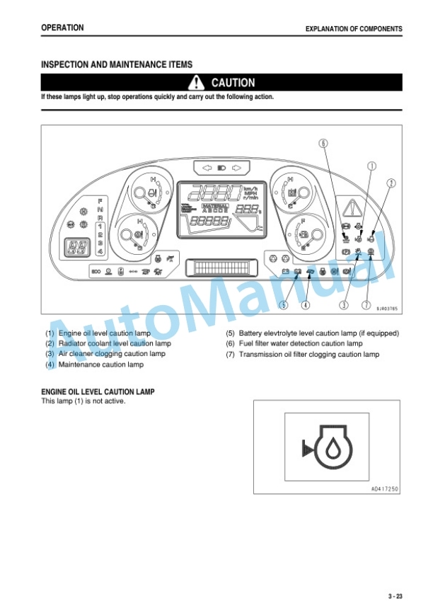 Alternative view of Komatsu WA500-6 Wheel Loader Operation and Maintenance Manual TEN00923-00