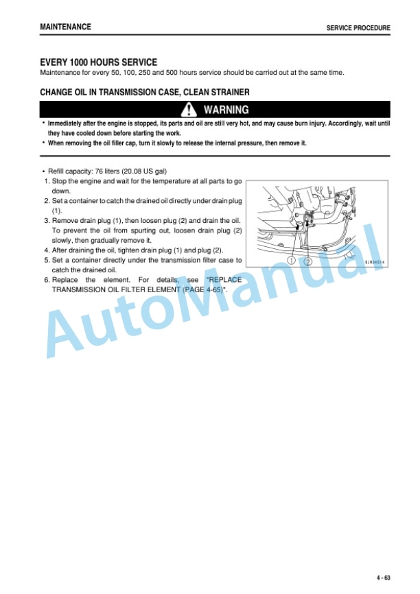 Komatsu WA500-6 Wheel Loader Operation and Maintenance Manual TEN00923-00 5 Komatsu WA500-6 Wheel Loader Operation and Maintenance Manual TEN00923-00 - Image 5