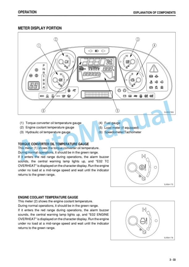 Alternative view of Komatsu WA500-6 Wheel Loader Operation and Maintenance Manual TEN00928-01