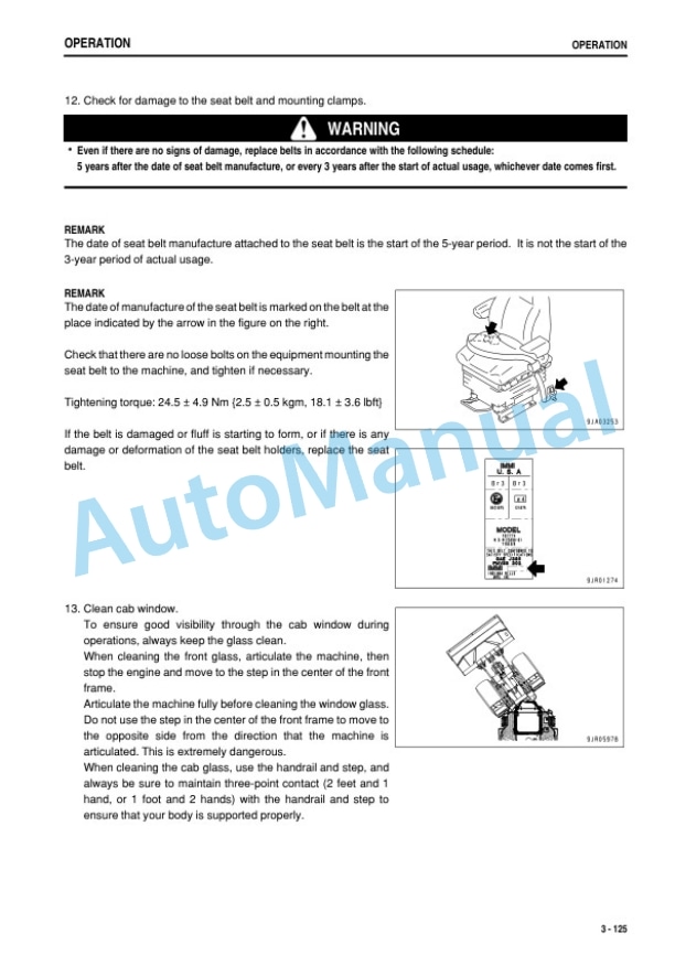 Komatsu WA500-6 Wheel Loader Operation and Maintenance Manual TEN00928-01 3 Komatsu WA500-6 Wheel Loader Operation and Maintenance Manual TEN00928-01 - Image 3