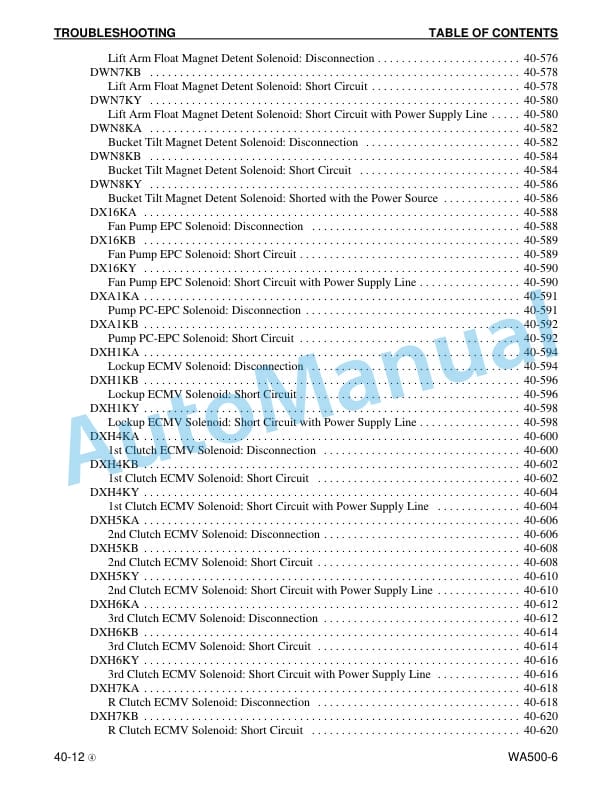 Komatsu WA500-6 Wheel Loader Shop Manual CEBM018104 3 Komatsu WA500-6 Wheel Loader Shop Manual CEBM018104 - Image 3