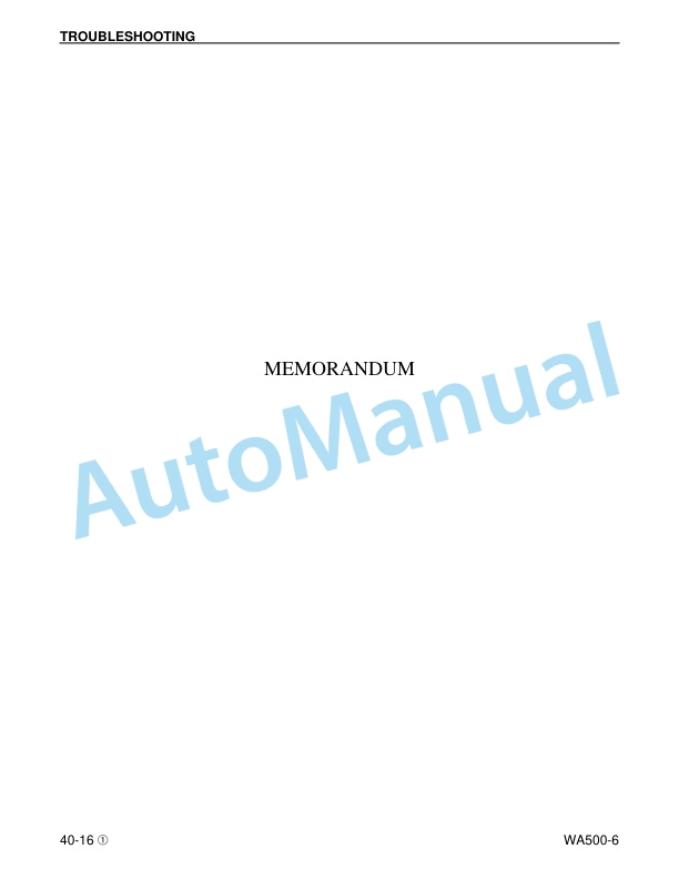 Komatsu WA500-6 Wheel Loader Shop Manual CEBM022903 3 Komatsu WA500-6 Wheel Loader Shop Manual CEBM022903 - Image 3