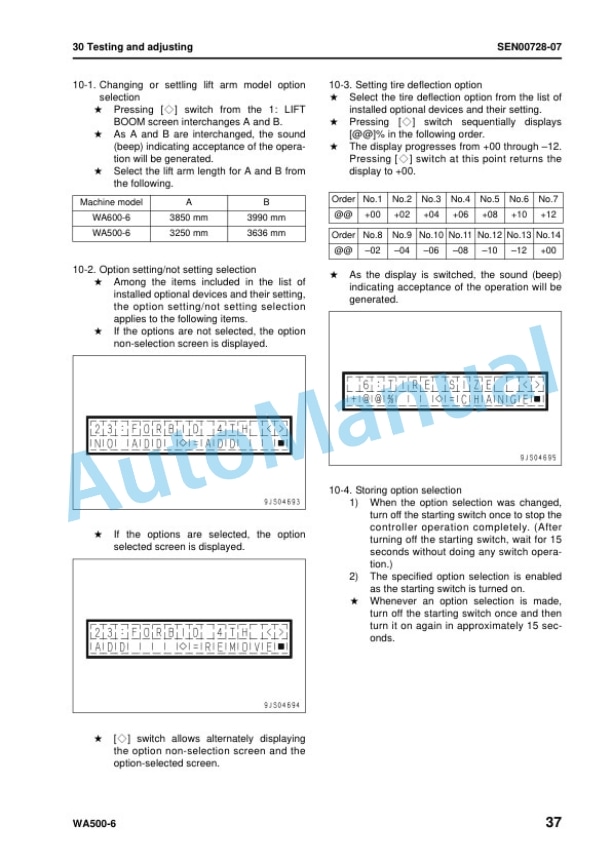 Komatsu WA500-6 Wheel Loader Shop Manual SEN00236-19 3 Komatsu WA500-6 Wheel Loader Shop Manual SEN00236-19 - Image 3