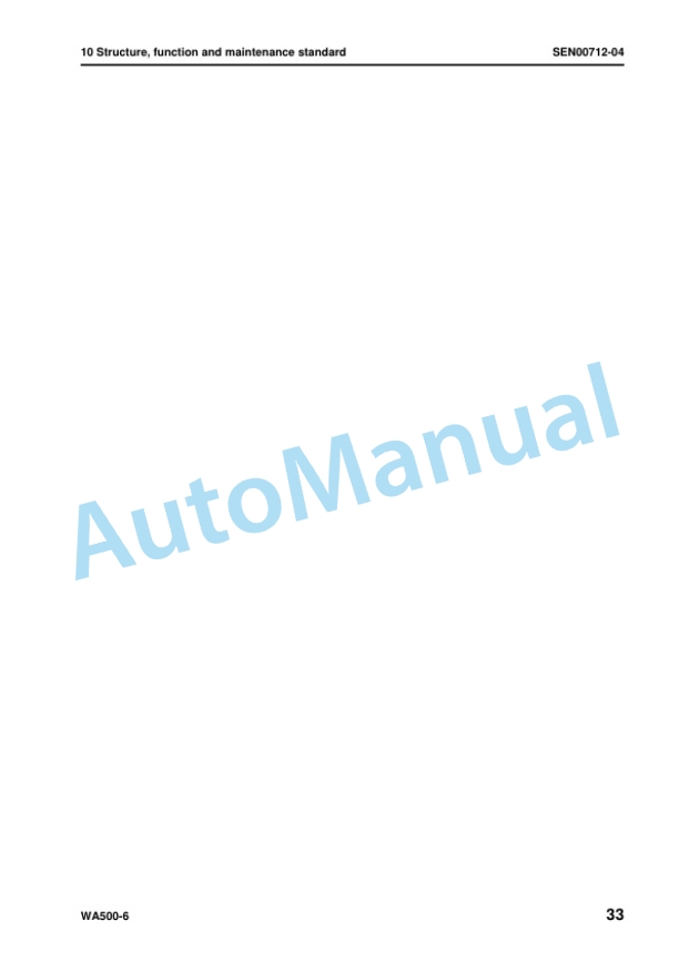 Alternative view of Komatsu WA500-6 Wheel Loader Shop Manual SEN00236-27