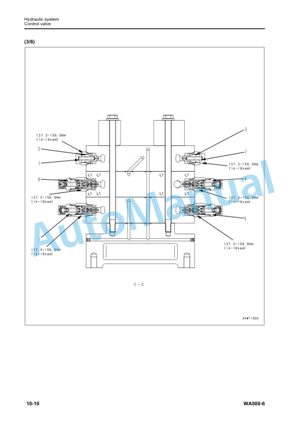 Komatsu WA500-6 Wheel Loader Shop Manual SEN05647-00 3 Komatsu WA500-6 Wheel Loader Shop Manual SEN05647-00 - Image 3