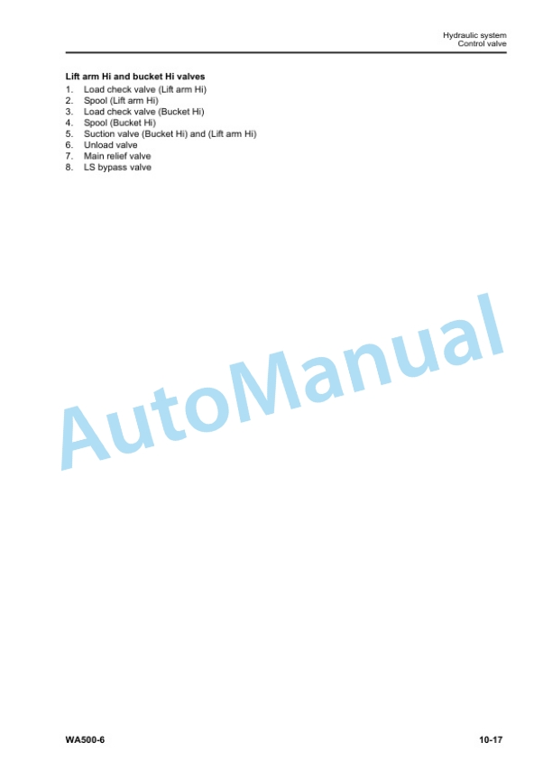 Komatsu WA500-6 Wheel Loader Shop Manual SEN05647-00 4 Komatsu WA500-6 Wheel Loader Shop Manual SEN05647-00 - Image 4