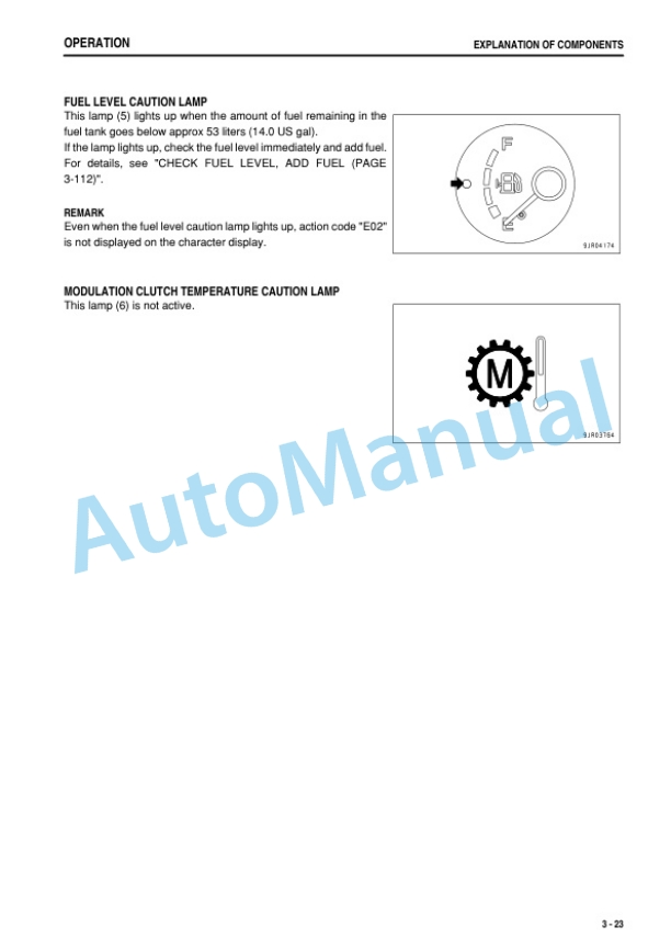 Alternative view of Komatsu WA500-6R Wheel Loader Operation and Maintenance Manual PEN00326-03