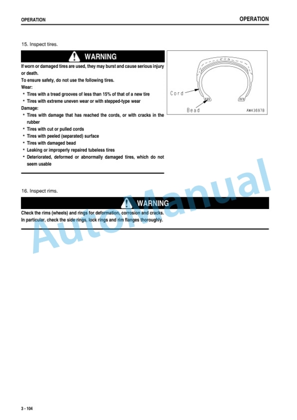 Komatsu WA500-6R Wheel Loader Operation and Maintenance Manual PEN00326-03 3 Komatsu WA500-6R Wheel Loader Operation and Maintenance Manual PEN00326-03 - Image 3