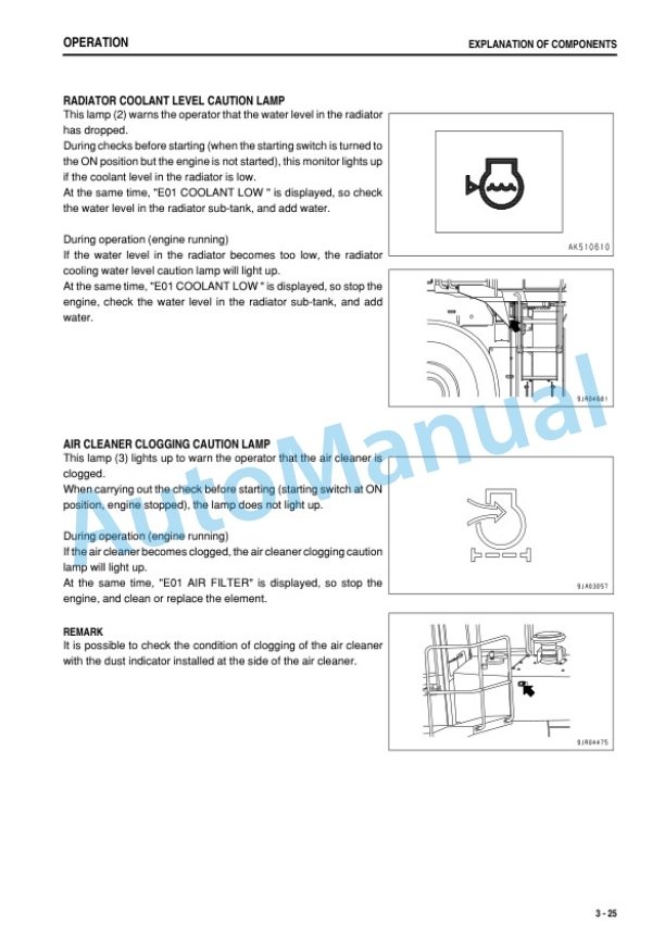 Alternative view of Komatsu WA500-6R Wheel Loader Operation and Maintenance Manual PEN00501-09
