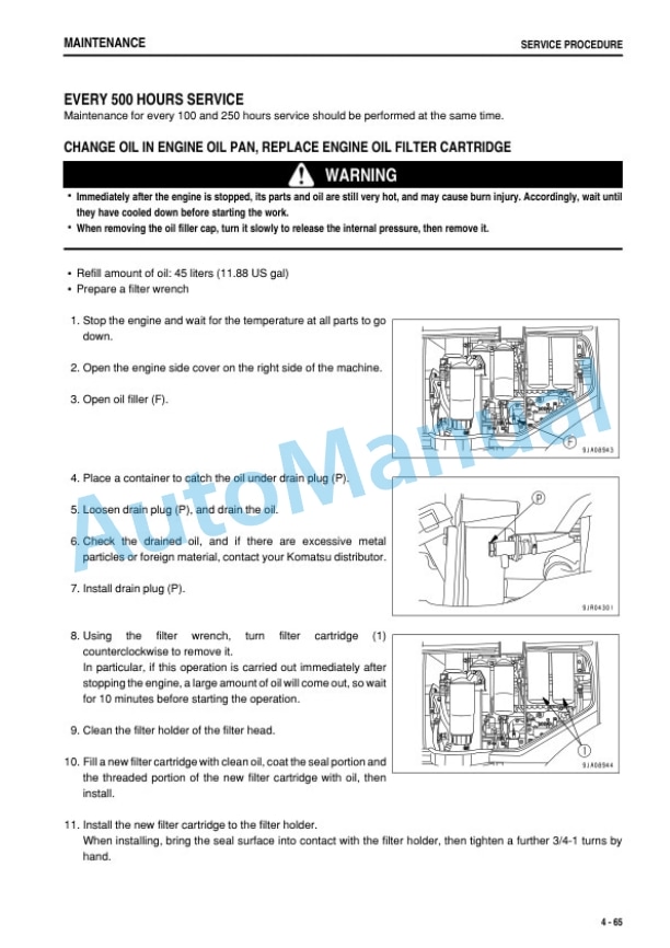 Komatsu WA500-6R Wheel Loader Operation and Maintenance Manual PEN01382-03 5 Komatsu WA500-6R Wheel Loader Operation and Maintenance Manual PEN01382-03 - Image 5